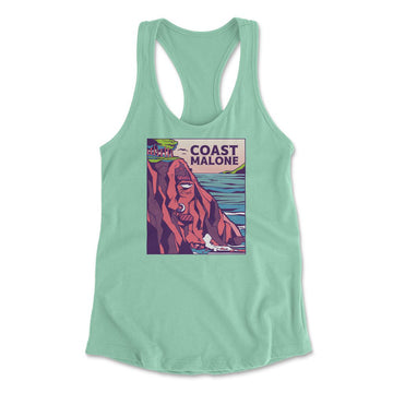 Coast Malone Womens Racerback Tank in Mint color